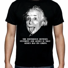 Футболка с цитатой Альберта Эйнштейна-физика, наука, философия, гик-от S до 3XL