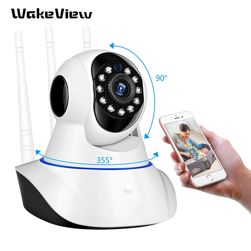 WakeView 1080P WiFi Camera Home Security HD Pan Tilt Wireless IP Camera Two Way Audio Baby Monitor CCTV IP Camera SD Card P2P
