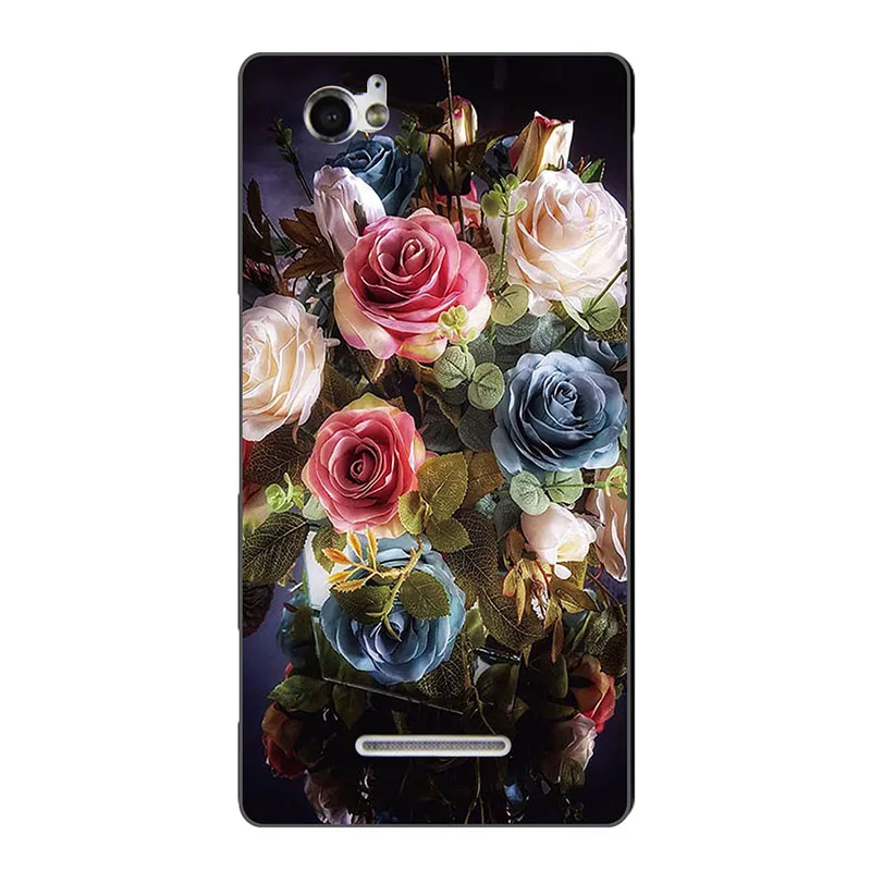 Чехол для телефона с принтом для sony Xperia M C1905 C1904 Dual C2004 C2005 чехлы задняя крышка для телефона полная 360 защитная оболочка дизайн - Цвет: Z37