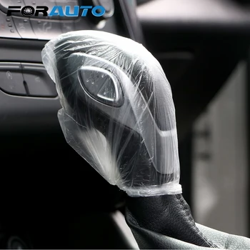 

FORAUTO 10/20/50/100 PCS Disposable Plastic Car Gear Shift Cover Automotive Interior Universal Waterproof