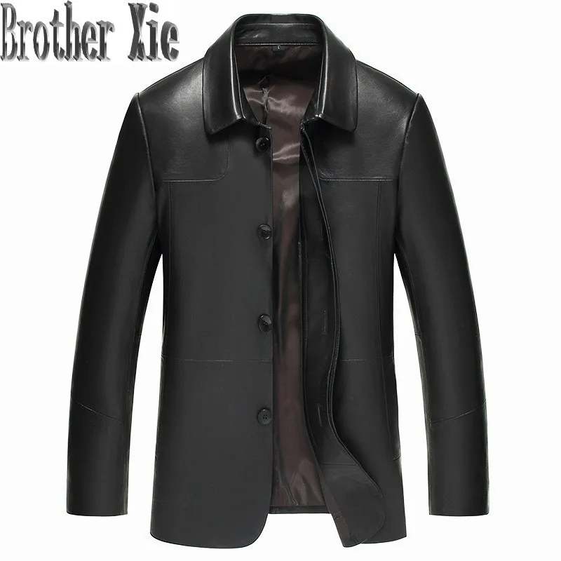 

2020 Men's Sheepskin Coat Men Blazer Windbreaker Leather Jackets Spring Autumn Genuine Leather Jacket 81Y878 YY254