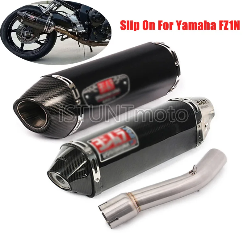 

Slip On For Yamaha FZ1 Fazer FZ1N Motorcycle Escape Modified Scooter Middle Link Pipe Full System with Exhaust Muffler