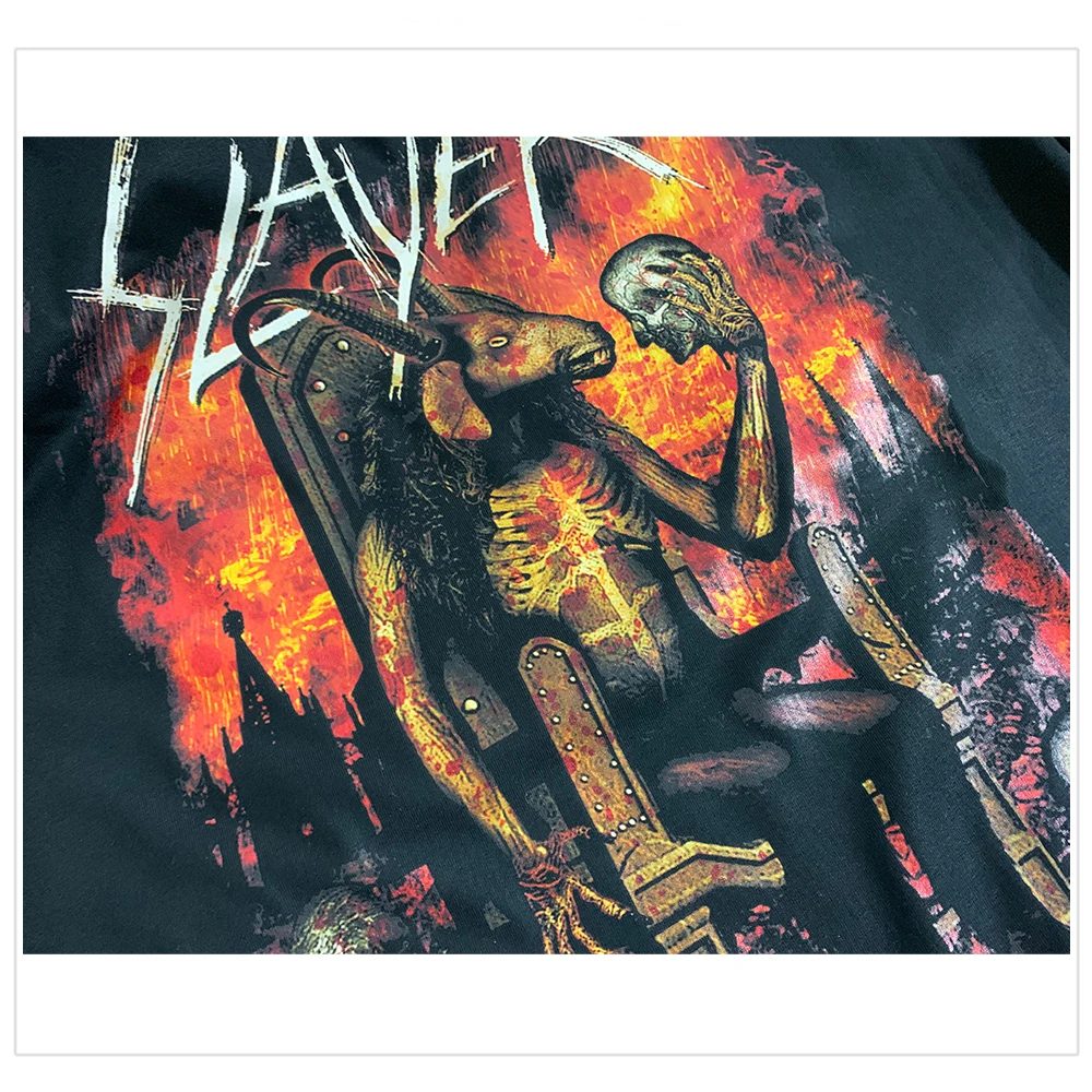 Bloodhoof Slayer альбом "Южная небеса" черный металл Мужская металлическая футболка Азиатский размер