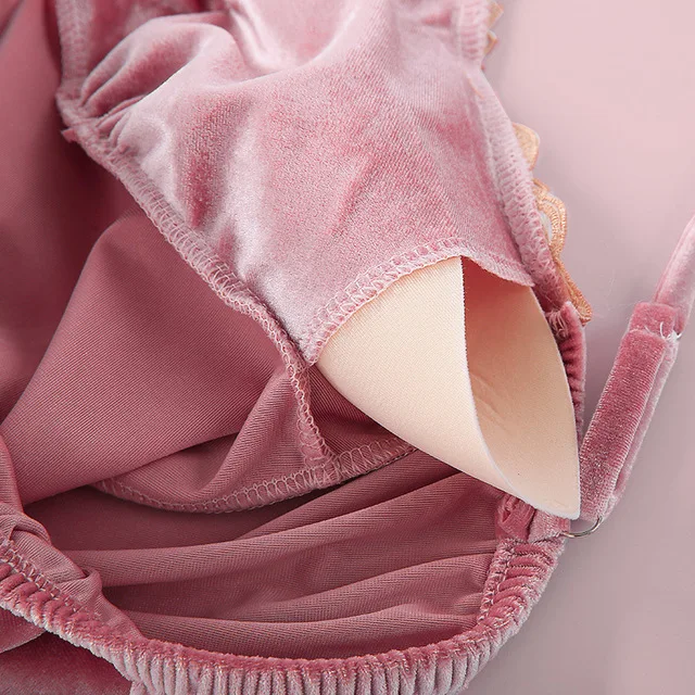 Женский бархатный пижамный комплект 4 предмета Новое поступление 2020 осенне