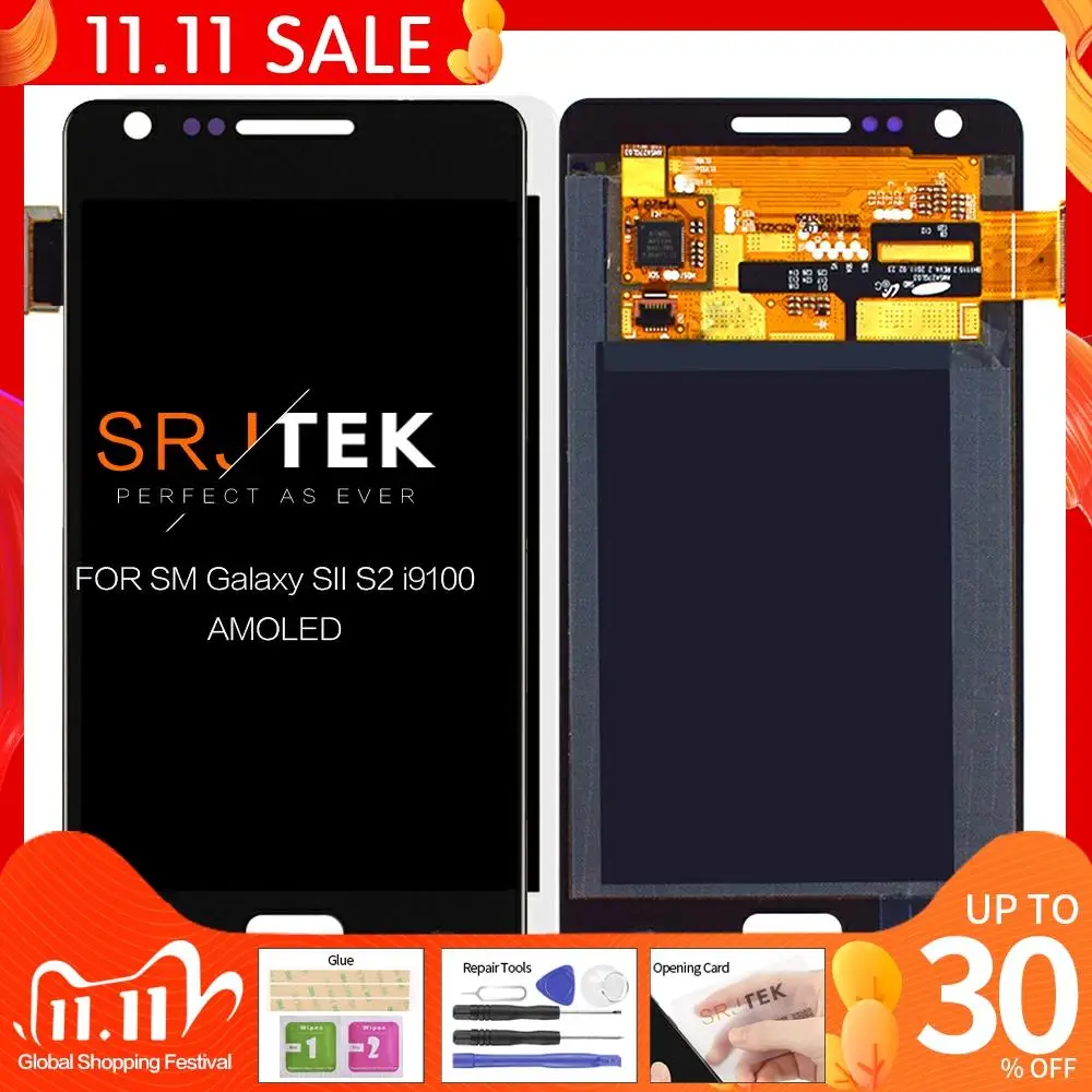 For Samsung Galaxy SII S2 i9100 Super AMOLED LCD Display Touch Screen LCDs Digitizer Assembly | Компьютеры и офис