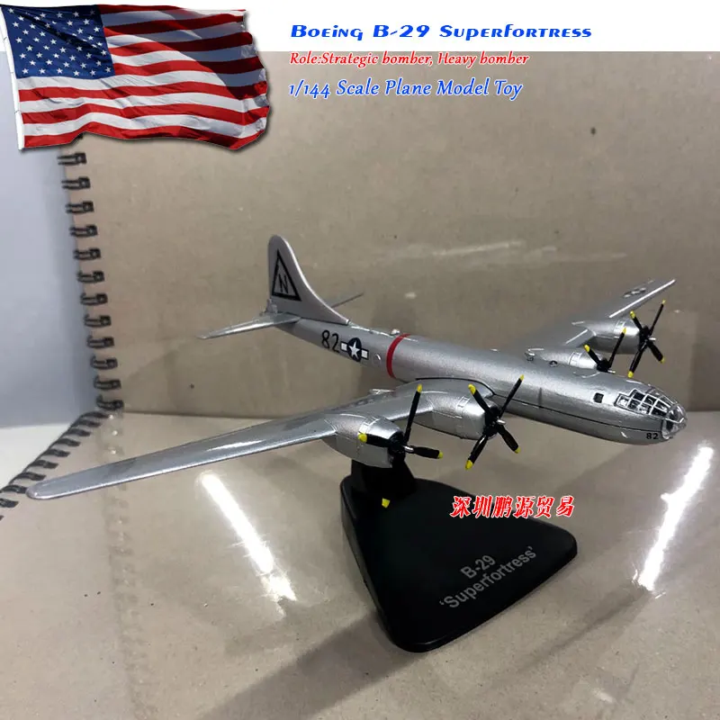 1/144 масштаб США Boeing B-29, Strategic Bomber supertress литье под давлением металлический армейский самолет модель игрушка для коллекции