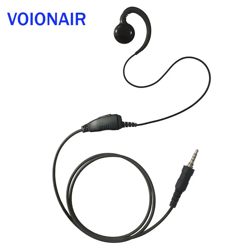 VOIONAIR 10 шт. C образный ушной крючок гарнитура наушники Динамик Микрофон PTT для Vertex