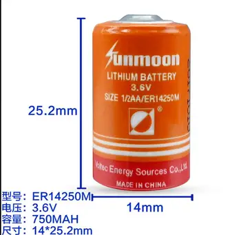 

10PCS Original ER14250M 750MAH 3.6V power PLC lithium battery ER14250