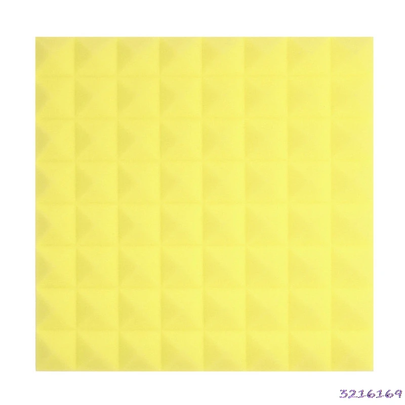 Yellow 50x50x5,5 см акустическая пена звукопоглощение Клин плитка для студии/музыки Y1QB - Цвет: Yellow