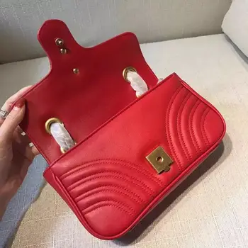 

Luxury Handbags women Genuine Leather bags designer High Quality Shoulder Chains Bag 2020 of Women Premium famous brands Female