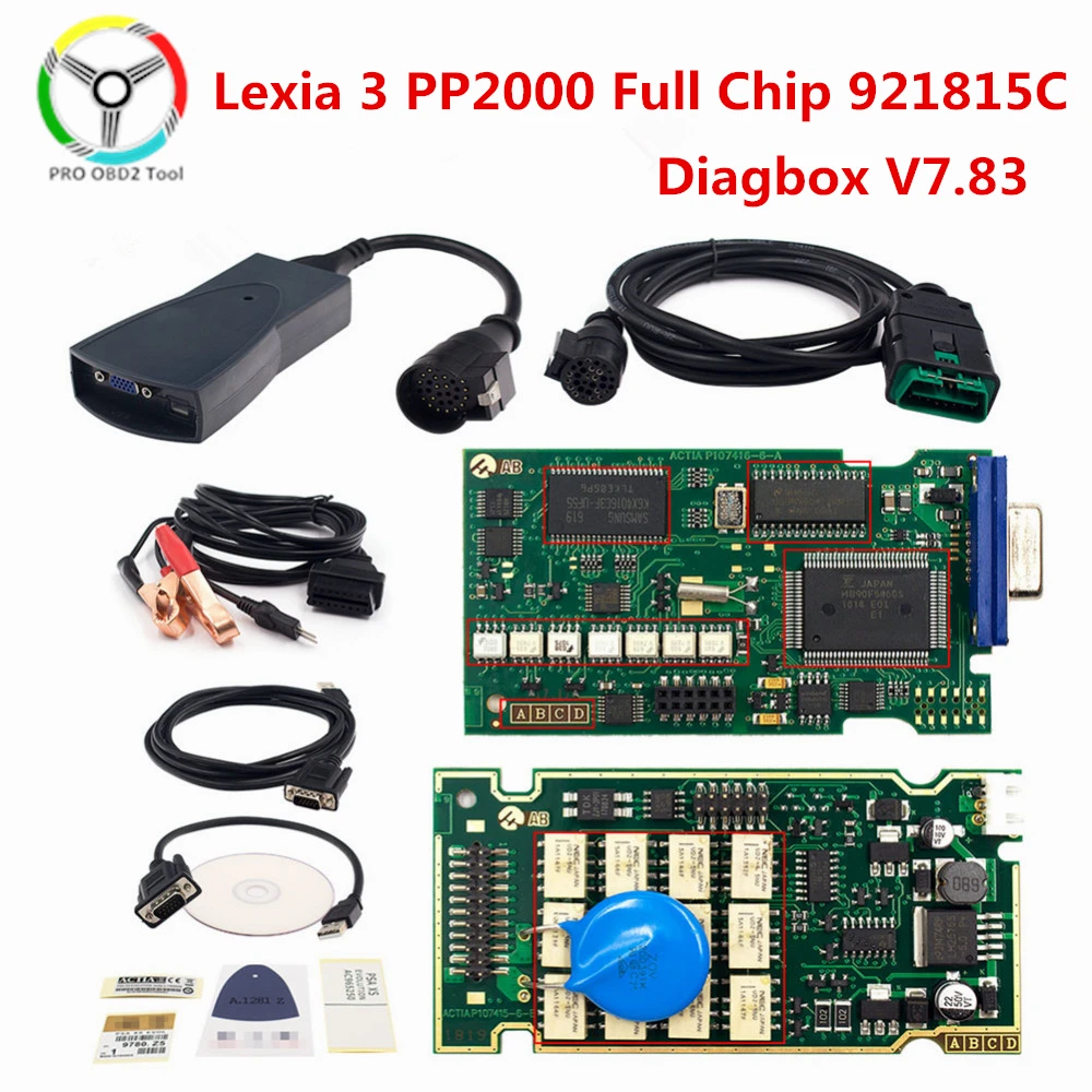 US $36.89 Golden 921815c Firmware Lexia 3 Pp2000 Full Chip Diagbox V783 Lexia3 Obd2 For Citroen For Peugeot Car Diagnostic Tool Lexia 3