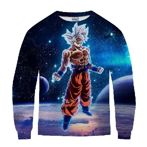 Новинка, аниме Dragon Ball, Супер Саян Гоку, 3D принт, свитшоты для женщин/мужчин, хипстерская уличная одежда, повседневная бархатная толстовка, одежда - Цвет: YL-301