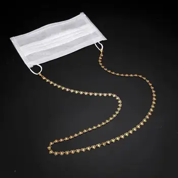 

Skyrim New Heart Flower Mask Chain Holder Women Glasses Chains Lanyards Anti-slip Reading Sunglasses Strap Rope Eyewear Cord