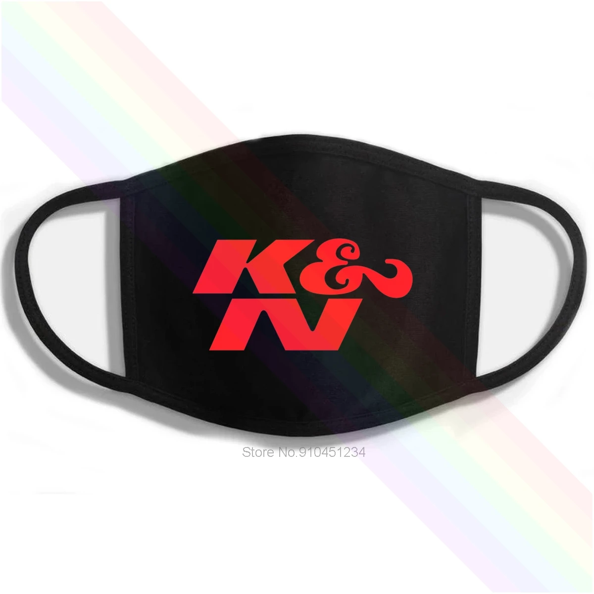 K &amp N красный печать логотипа стирающаяся дышащая многоразовая хлопковая маска