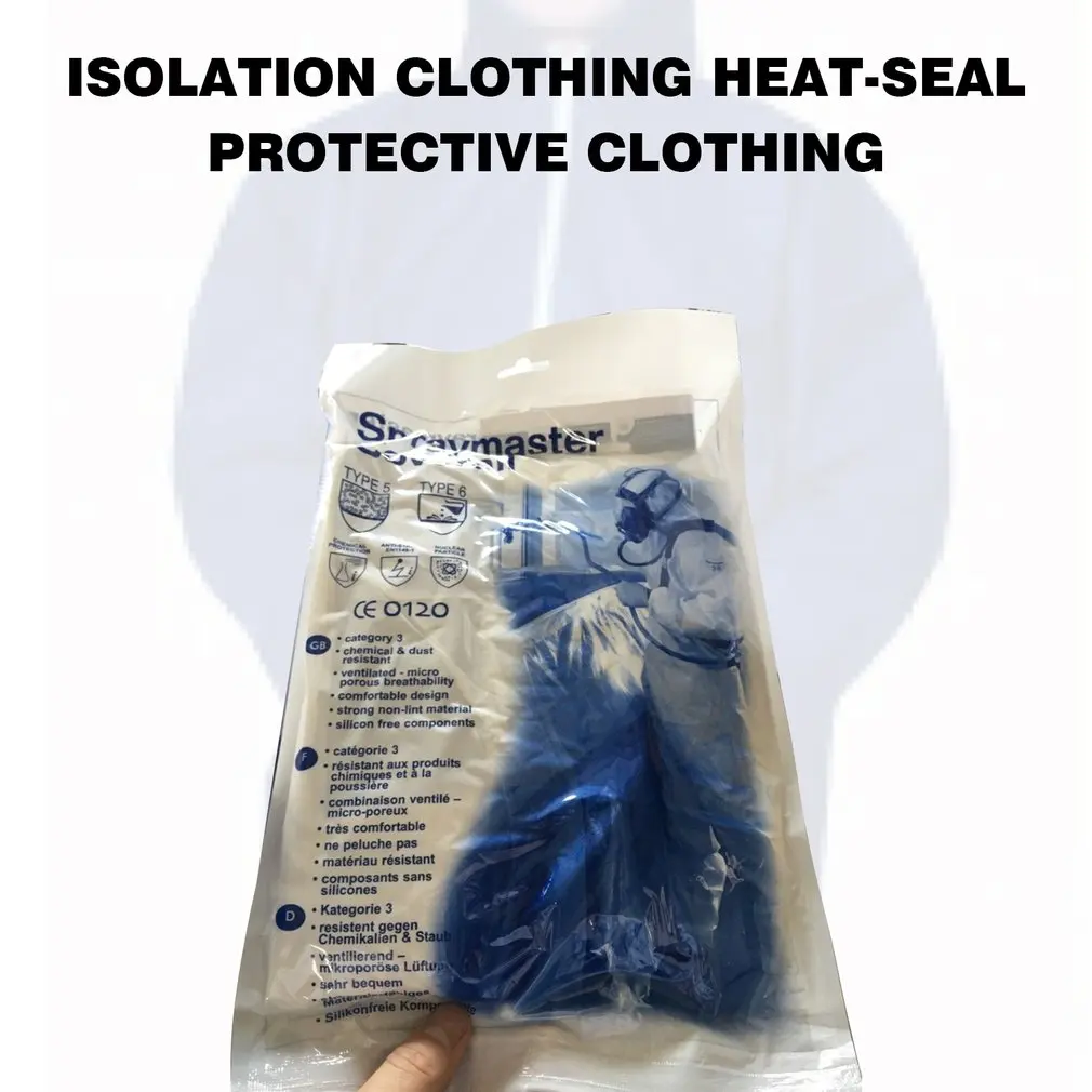

Unisex Protective Clothing Isolation Clothing Antistatic Nonwovens Elastic Security Labour Suit Dust-proof Clothing