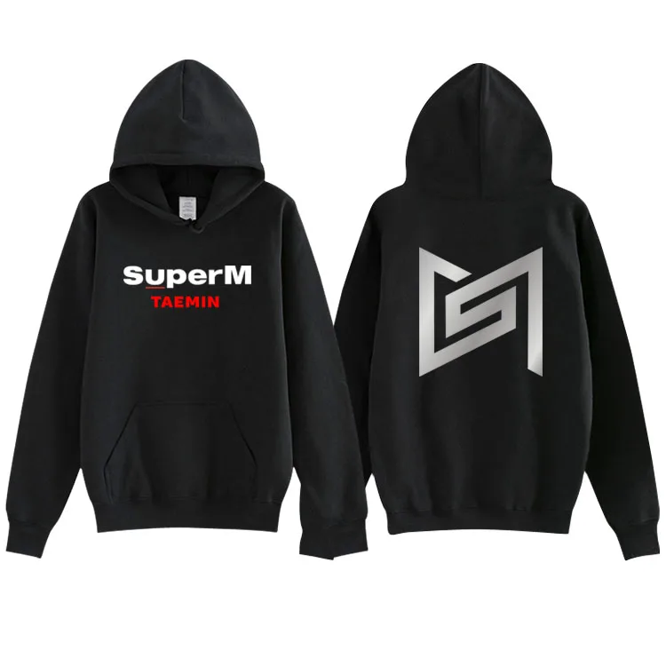 WY02 SuperM новая команда крутые толстовки Kpop Толстовка новые модные повседневные зимние повседневные женские/мужские Kpop новые толстовки Arival - Цвет: WY02