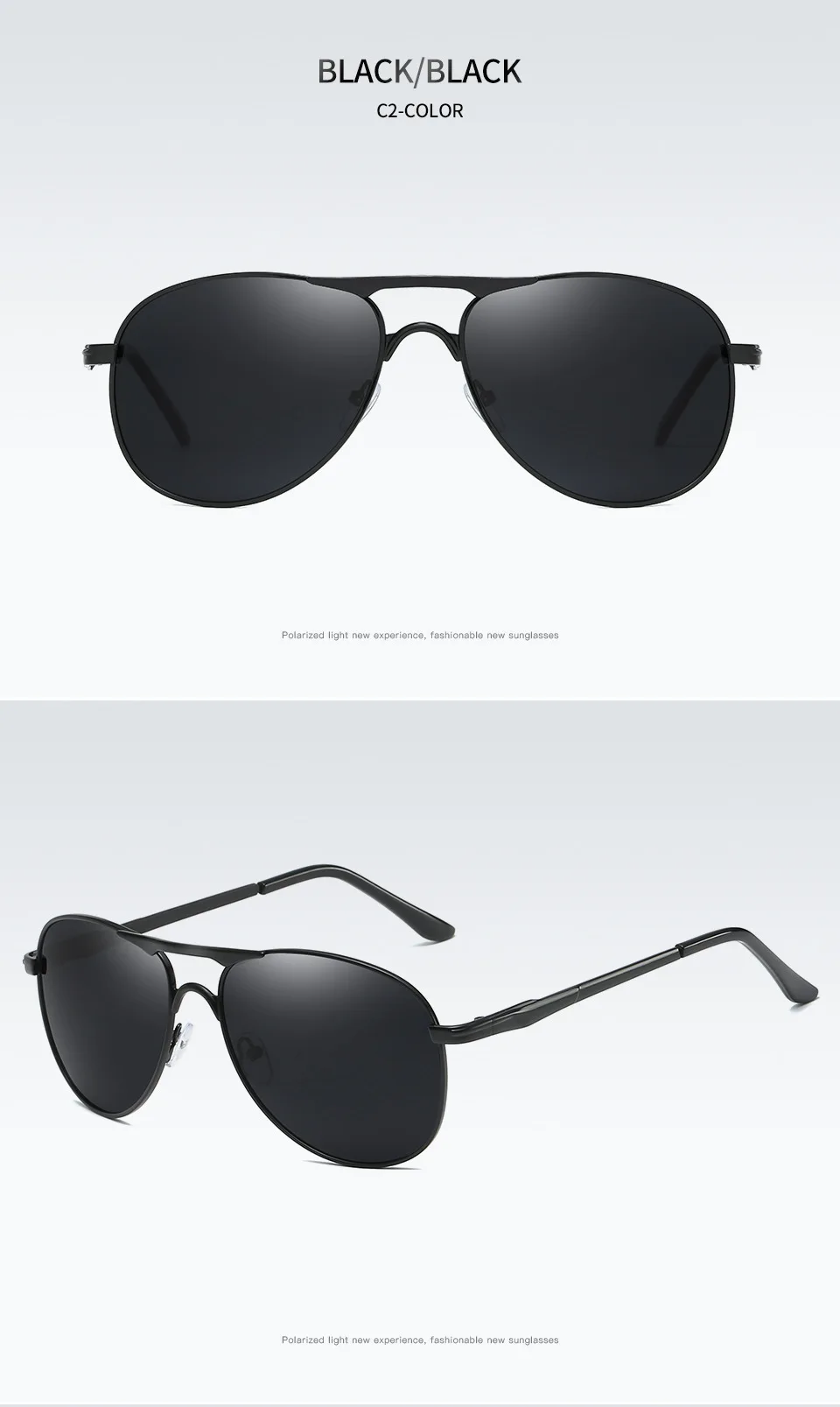 KARL Брендовые мужские поляризованные солнцезащитные очки, очки пилота, Ретро стиль, Овальные, черные, для вождения, солнцезащитные очки для мужчин, металлическая оправа, Oculos De Sol
