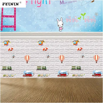 

Wallpaper self-adhesive bedroom stickers home cartoon children's room net red girl foam sponge wallpaper 3d stereo wall stickers