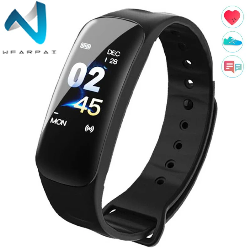 Смарт часы Wearpai C1Plus фитнес трекер артериального давления пульсометр смарт