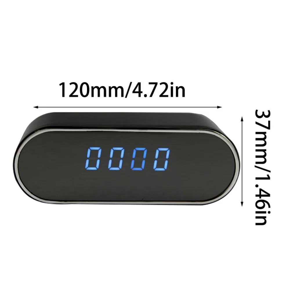 H.264 WiFi настольные часы мини-камера 1080p HD IP P2P DVR видеокамера сигнализация комплект ночного видения датчик движения монитор с дистанционным управлением