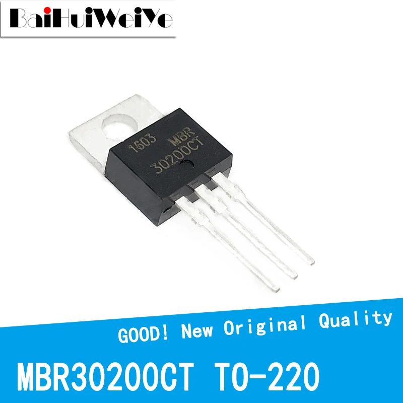 10 шт./лот MBR30200CT MBRF30200CT 30A200V 30200CT TO-220 TO220 MOSFET P-Channel Field Effect новый оригинальный чипсет