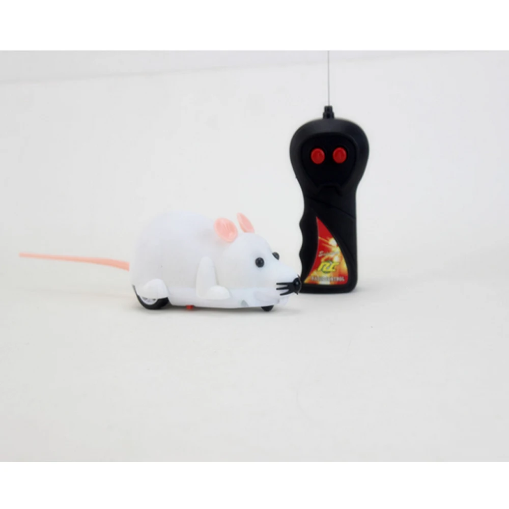 White Pet Cat рождественские интерактивные игрушки электронная мышь с беспроводной мышь с ПДУ игрушка электронная игра игрушка подарок для детей - Цвет: White