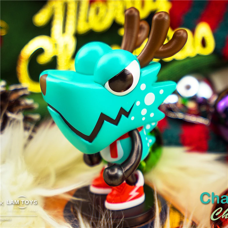 Lam Toys Хамелеон Рождество глухая коробка фотохромные УФ Солнечный свет цвет игрушка кукла спрятать украшения - Цвет: Blue Chameleon