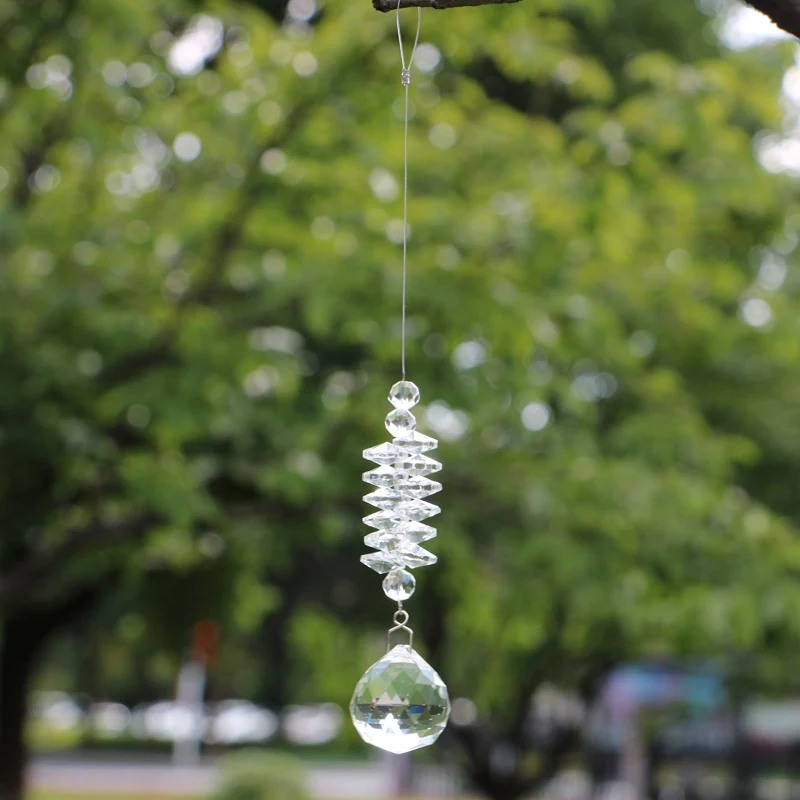 1 шт. хрустальный шар Suncatcher Chakra люстра кулон Декор Радуга производитель подвесная на окно украшения