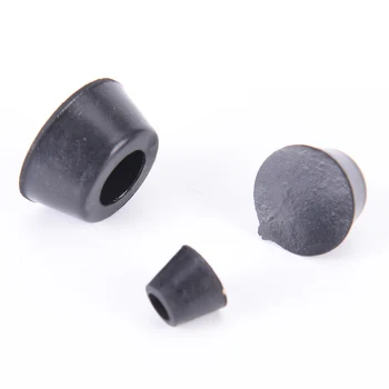 

50Pcs/Lot High Quality 3 Style Universal Black Conical Recessed Rubber Feet Bumpers Pads