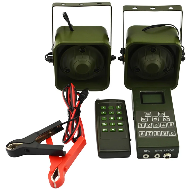 Green color PDDHKK 2*50 Вт 150 дБ птица звук охотничья приманка построить в 210 птица голоса Усилитель громкоговорителя дистанционное управление птица звонящий MP3 плеер - Цвет: Green color