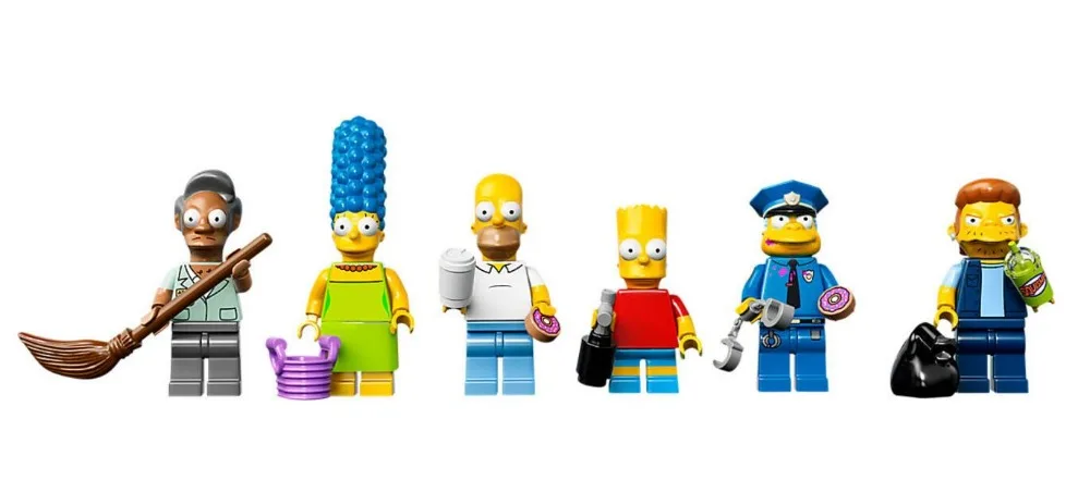 King(83004) 16004 дом KWIK-E-MART супермаркет 2232 шт. Модель Строительный блок кирпичи игрушки подарок для детей 71016