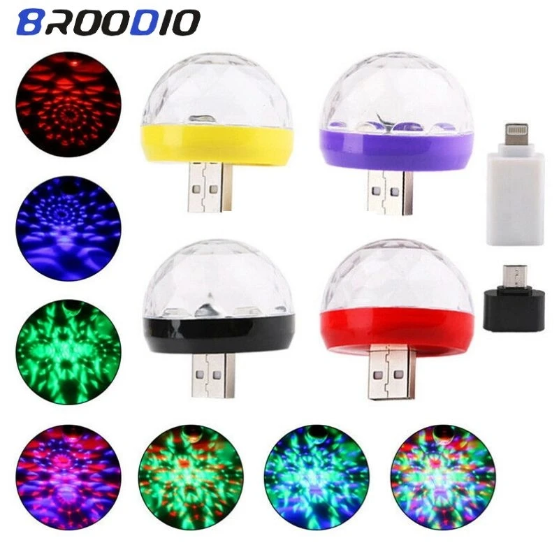 

USB Mini Disco Lights Sound Party Lights Disco Ball Lamp Led Stage Lights Spotlights For Stage DJ LED Light Lighting Karaoke