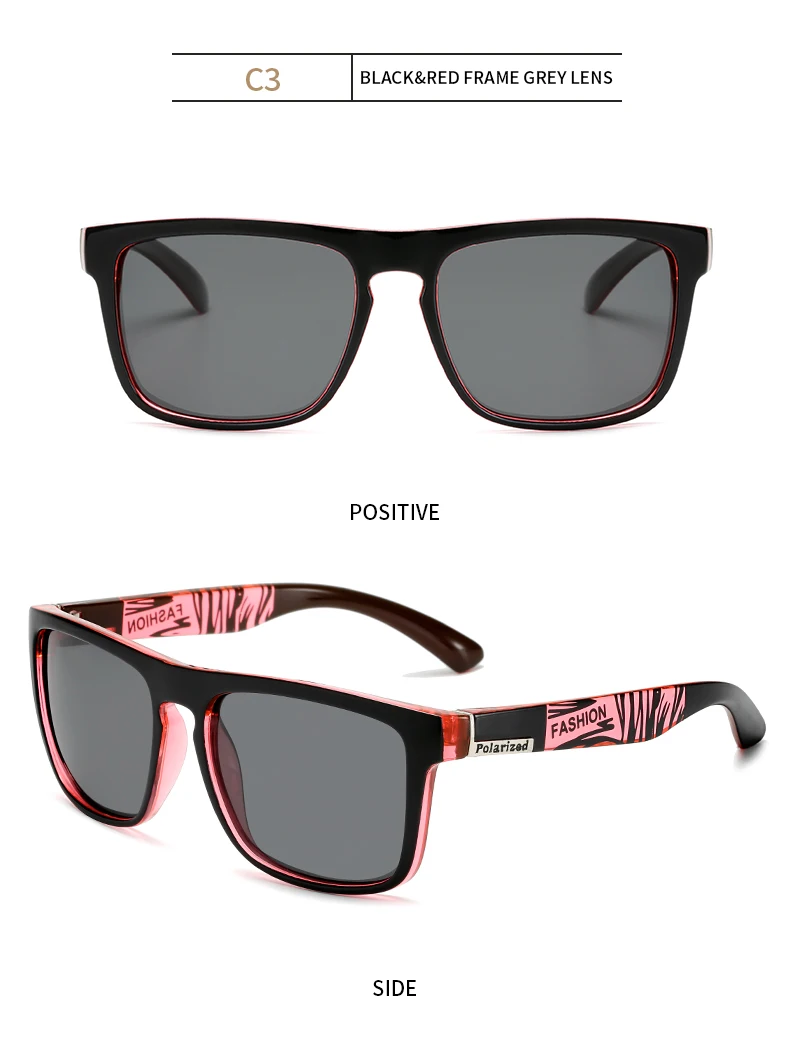 Мужские поляризованные солнцезащитные очки, фирменный дизайн, Классические солнцезащитные очки с покрытием, винтажные мужские Квадратные Солнцезащитные очки для вождения, UV400, солнцезащитные очки