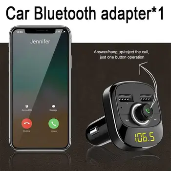 

Car MP3 Player Car Multimedia Player Bluetooth Kit FM Transmitter Hands-Free 3.1A Dual USB Car Charger