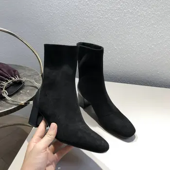 

NEW Style Fashion Boots for Women Ankle Boots Round Toe Woman Ladies Boots Party Prom Pumps Quality Winter Shoe