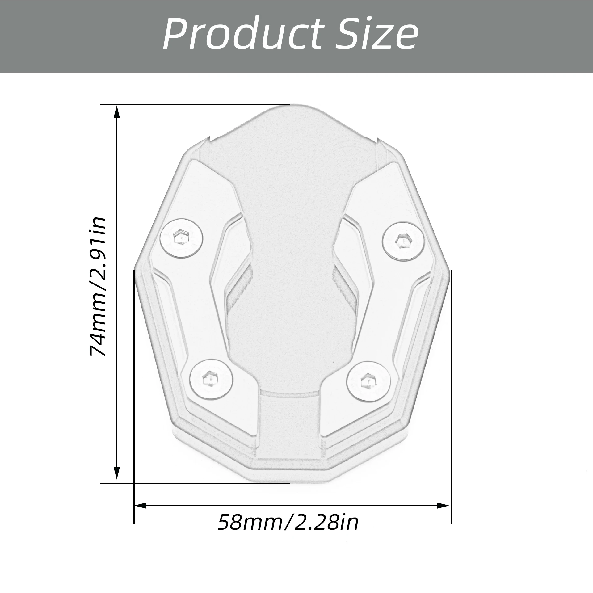 CNC Motorcycle Kickstand Side Stand Enlarge Foot Extension Pad For Yamaha NMAX 155 XMAX 300 MT-15 2015-Motorcycle Kickstand