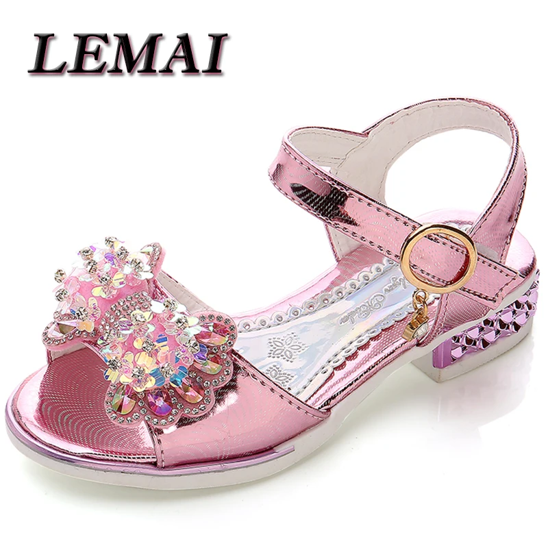 children's shoes for adults LEMAI Girls Pink Sandals Cartoon Fashion Princess Shoes Girls Sandals Toddler Sandals Party Shoes Sandals for Teenagers Girls leather girl in boots