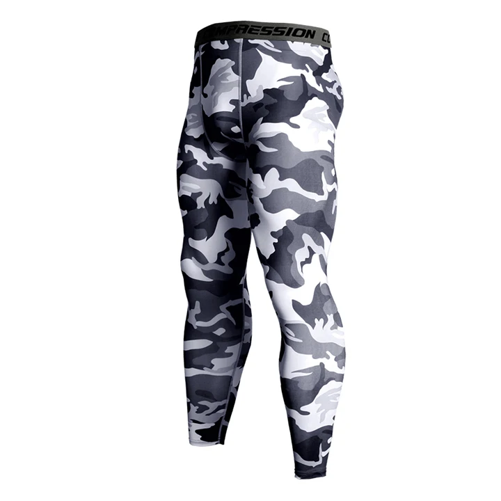 Компрессионные штаны для бега, мужские спортивные Леггинсы, спортивная одежда для фитнеса, длинные брюки, штаны для тренировок, обтягивающие леггинсы, Hombre - Цвет: C1