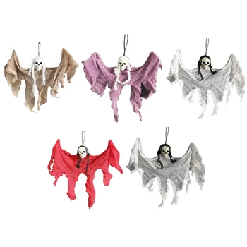 

Hanging Grim Reaper, Skeleton Ghost in Horror Robe, Halloween Hanging Decorations, Hanging Ghost House Decor, 5 Pack