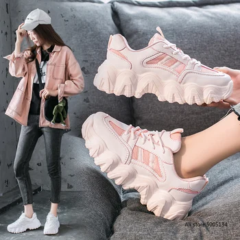 

Chunky Dad Shoes 2020 New Women Snekaers Fashion Platform Sneakers Shoes Women Trainers Platform Casual Shoes zapatos mujer