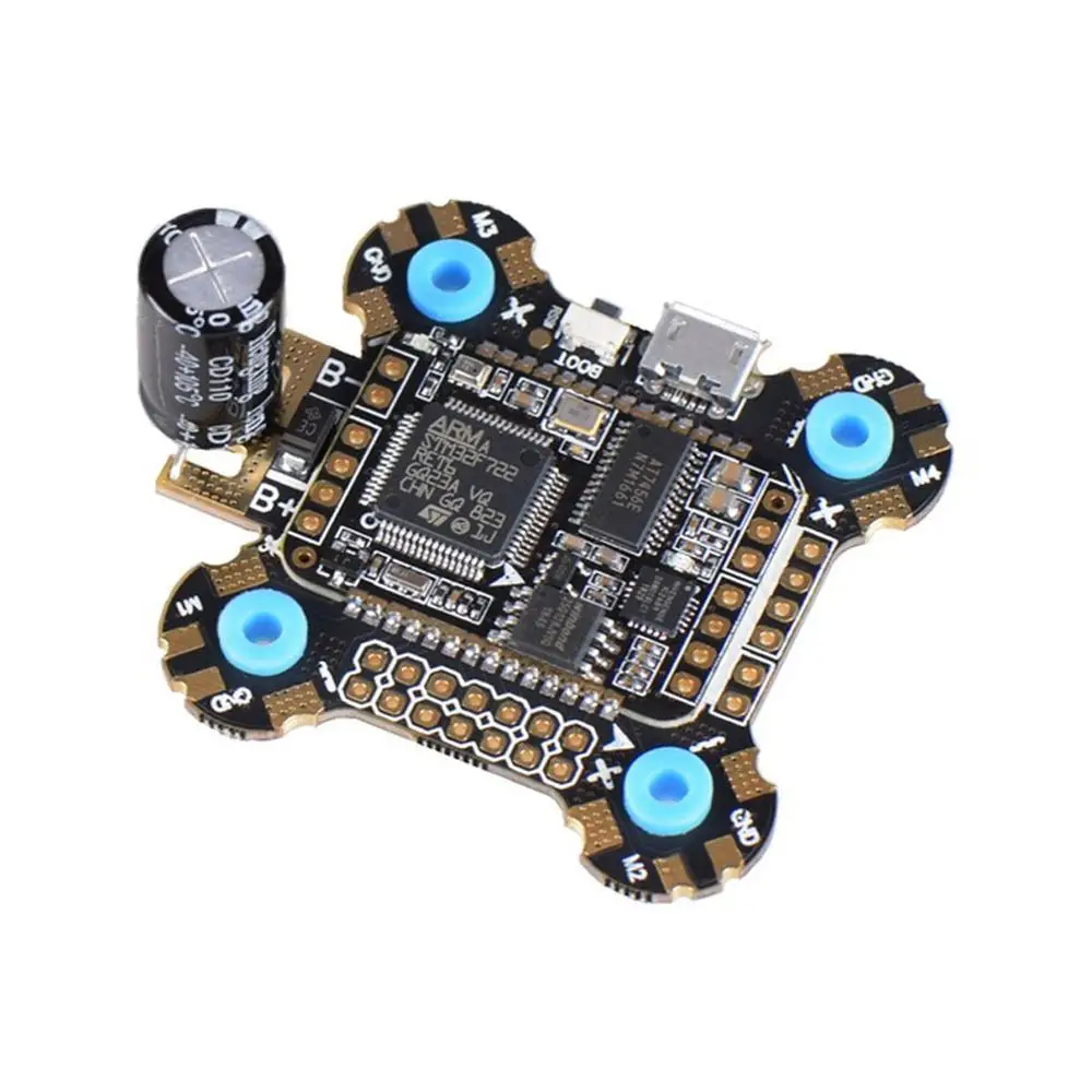 F722 Betaflight F7 Flight Controller 2-6S OSD 5V/2A BEC Current With 25V/1000uF Capacitor 30x30mm For RC Parts | Игрушки и хобби