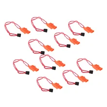 10 шт Безопасный свист с Талрепом для катания на лодках кемпинга походов охоты, для спасения при аварийной ситуации сигнализации, оранжевый