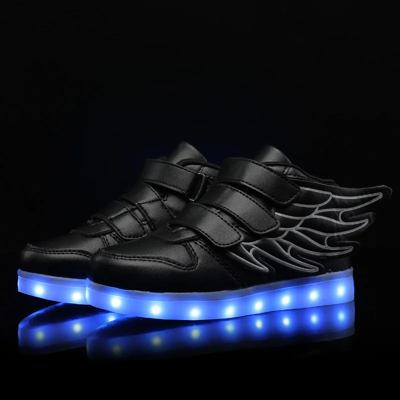 

Children Glowing Sneakers Kid Led Lighted Shoes Boys Girls Tenis With Lights USB Charging Shoes Led Simulation Luminous Sneakers
