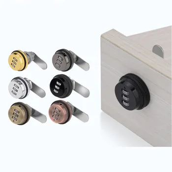 

Zinc Alloy Password Locks Security 3 digital Combination Cam lock for Locker drawer Mailbox Cabinet Door Furniture repair parts