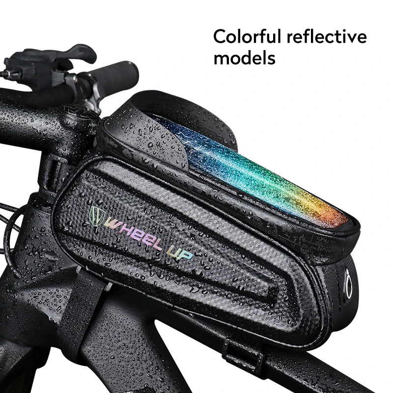 

Rainproof Bike Bag Frame Front Top Tube Cycling Bag Reflective7.0in Phone Case Touchscreen Bag MTB Bicycle Accessories