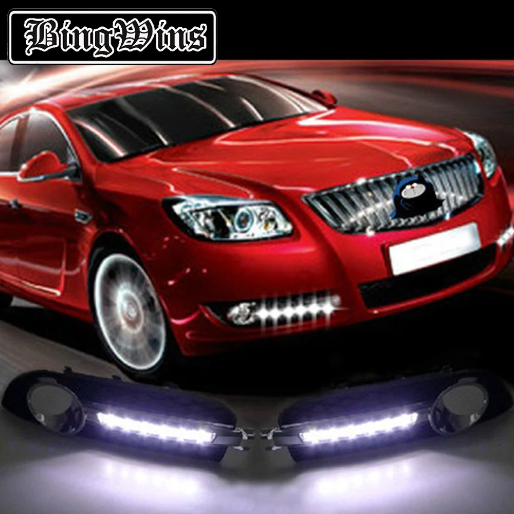 Автомобильный Стайлинг для 09-13 Buick Regal, дневной ходовой светильник, модифицированный Светодиодный дневной ходовой светильник, противотуманный светильник, индикатор ширины