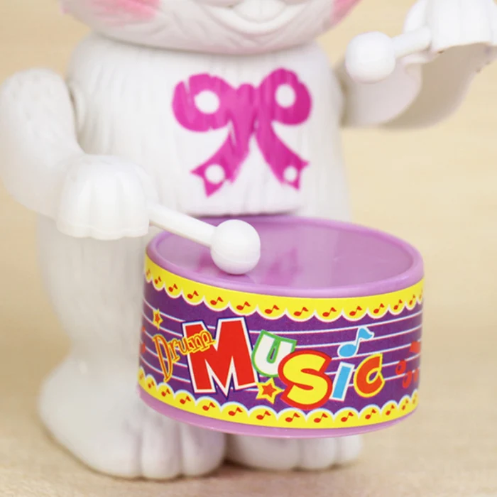 Rabbit Clockwork Percussion Drum Toys Educational Cute Gifts for Children Kids Hot Sales