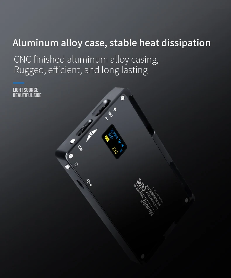 Manbily MFL-08 RGB светодиодный видео светильник ing лампа с регулируемой яркостью сцена студия Vlog фотография для Youtube DSLR камер pk Yongnuo