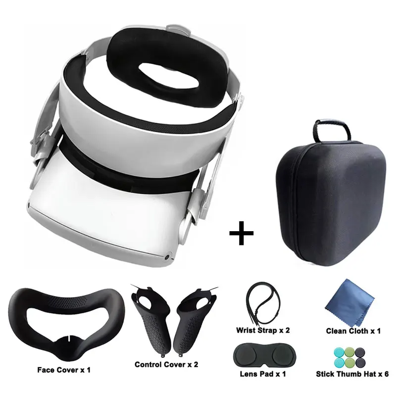 Correa ajustable para Oculus Quest 2, Correa Halo para Oculus Quest 2 Elite, 100% para cabeza, cómoda, accesorios para auriculares VR