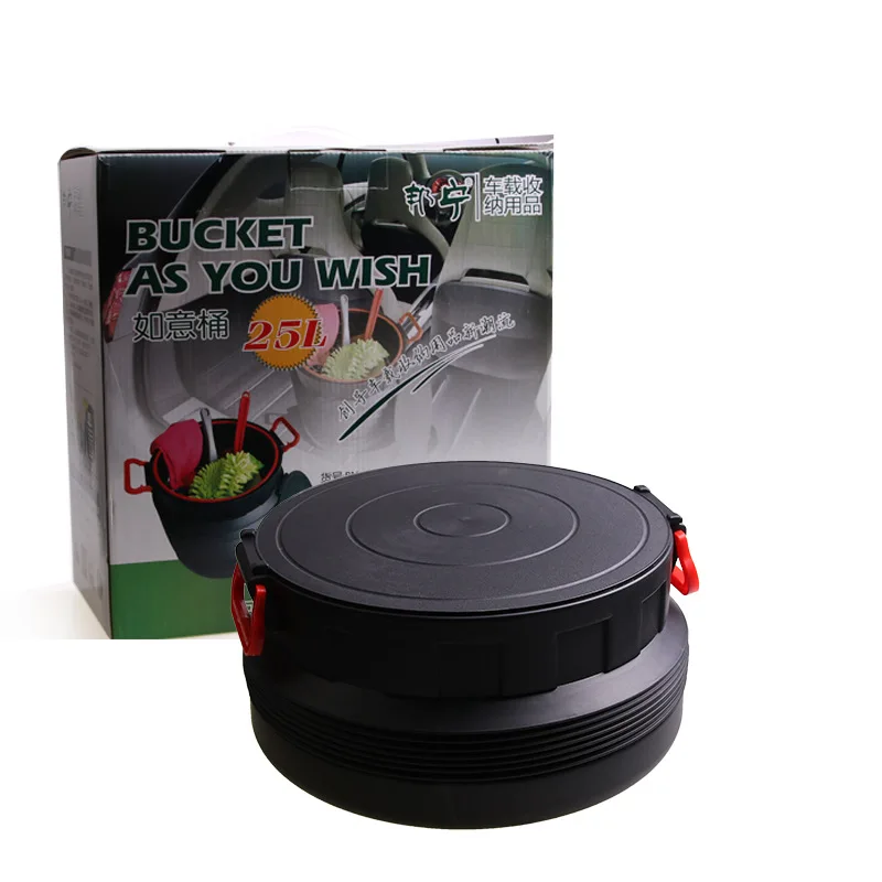 

Bunning 25L Good Luck Bucket Circle Folding Fishing Bucket Extendable Storage Bucket Garbage Can Barrel